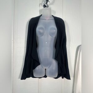 Catch My Black Cardigan Sweater Size XL EUC